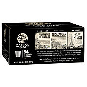 CAFE Olé by H-E-B Sumatran Gayo Mountain, Nicaraguan & French Roast Coffee Single Serve Cups Variety Pack