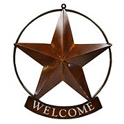 Creative Décor Sourcing Metal Ring Welcome Star Wall Decor