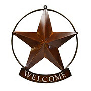 Creative Décor Sourcing Metal Ring Welcome Star Wall Decor