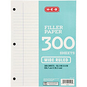 H-E-B Wide Ruled Filler Paper