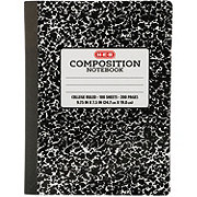 H-E-B College Ruled Composition Notebook - Black