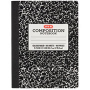 H-E-B College Ruled Composition Notebook - Black, 9.75" x 7.5"