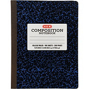 H-E-B College Ruled Composition Notebook - Blue Marble