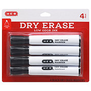H-E-B Fine Tip Dry Erase Markers - Black
