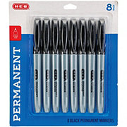 H-E-B Fine Tip Permanent Markers - Black Ink
