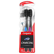 Colgate 360 Charcoal Toothbrush Twin Pack - Soft