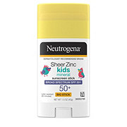 Neutrogena Sheer Zinc Kids Mineral Sunscreen Stick - SPF 50+