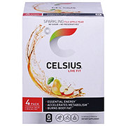 Celsius Live Fit Sparkling Drink - Fuji Apple Pear, 12 oz