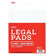 H-E-B Legal Ruled Legal Pads 3 Pk - 50 Sheet