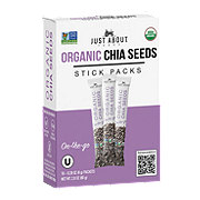 Just About Foods Organic Chia Seeds Stick Packs