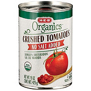 H-E-B Organics No Salt Added Crushed Tomatoes