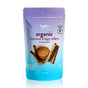 Ava Organics Coconut Crispy Rollers Original Coconut 14.1Oz Family