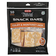 H-E-B Colby & Monterey Jack Cheese Snack Bars, 10 ct