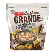 H-E-B Cashew Grande Roasted Whole Cashews - Parmesan Peppercorn