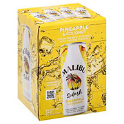Malibu Splash Pineapple Sparkling Malt Beverage 4 pk Cans