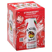 Malibu Splash Strawberry & Coconut Sparkling Beverage 12 oz Cans