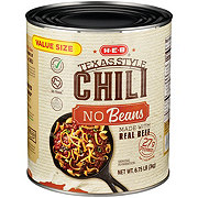 H-E-B Texas Style Chili - No Beans - Value Size