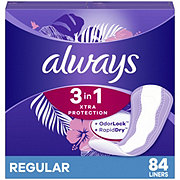 Always 3-in-1 Xtra Protection Daily Liners Regular Absorbency