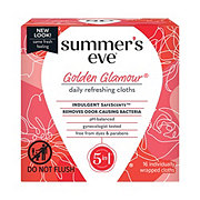 Summer's Eve Feminine Wipe  - Golden Glamour