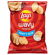 Lay's Wavy Potato Chips Party Size