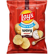 Lay's Wavy Potato Chips Party Size