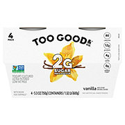 Too Good & Co. Vanilla Flavored Lower Sugar, Low Fat Greek Yogurt Cultured Product