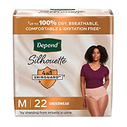 Depend Silhouette Incontinence Underwear, Extra-Large (50–60 Waist), 10  Count, Shop