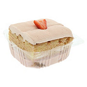 H-E-B Bakery Strawberry Tres Leches Cake Slice