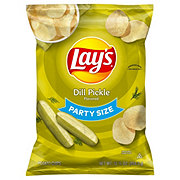 Lay's Dill Pickle Potato Chips Party Size 