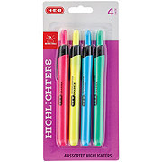 H-E-B Retractable Highlighters - Assorted Ink