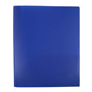 H-E-B Poly Pocket Folder with Prongs - Blue, Each