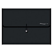 U Brands Performance Series 13-Pocket Poly Expandable File Folder - Black