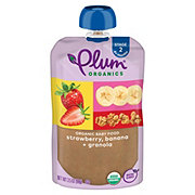 Plum Organics Baby Food Pouch - Strawberry Banana & Granola