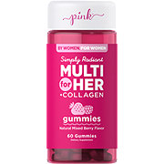 Pink Simply Radiant Multivitamin For Her + Collagen Gummies
