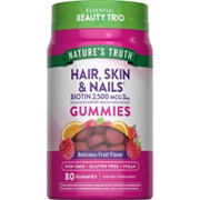 Nature's Truth Hair, Skin & Nails Biotin 2500mcg Gummies - Fruit Flavor