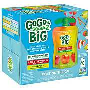 GoGo squeeZ Big Apple Strawberry and Pear Vanilla Fruit on the Go
