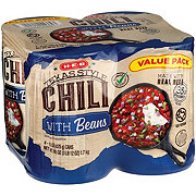 H-E-B Texas Style Chili with Beans - Value Pack