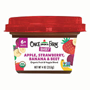 Once Upon a Farm Organic Baby Food - Apple Strawberry Banana & Beet