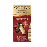 Godiva Signature Roasted Almond Dark Chocolate Mini Bars