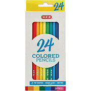 Basics Premium Colored Pencils, Soft Core, 24 Count, Pack of 1,  Multicolor