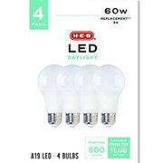 H-E-B A19 60-Watt LED Light Bulbs - Daylight