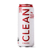 Clean Cause Zero Calories Cherry Lime Sparkling Yerba Mate