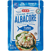 H-E-B Wild Caught Chunk White Albacore Tuna in Spring Water Pouch