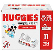 Huggies Simply Clean Fragrance Free Baby Wipes 11 Pk