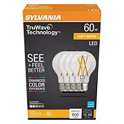 Sylvania TruWave A19 60-Watt Clear LED Light Bulbs - Soft White