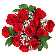 BLOOMS by H-E-B Designer Dozen Red Roses Flower Bouquet