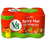 V8 Hot & Spicy 100% Vegetable Juice 11.5 oz Cans