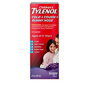 Tylenol Children's Cold + Cough + Runny Nose Oral Suspension - Grape