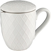 Kitchen & Table by H-E-B Ceramic Tea Cup with Stainless Steel Infuser