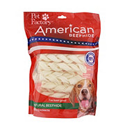 American Beefhide Natural Braided Beef hide Dog Treats